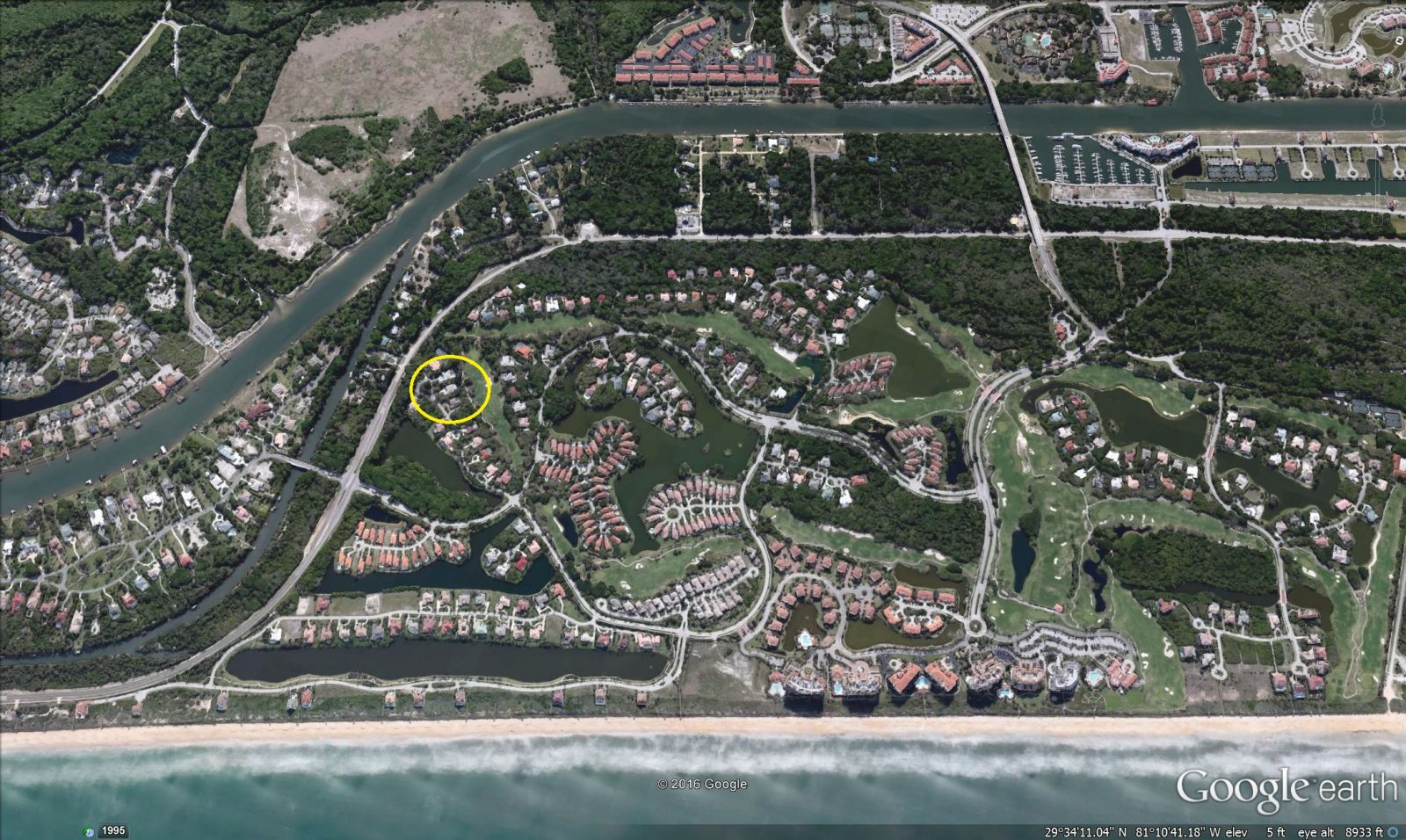 Hammock Dunes - Google Earth